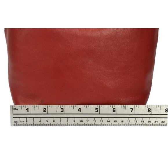 Vintage Coach Red Legacy Glove Tanned leather Shoulder Bag 9823 - Picture 11 of 15